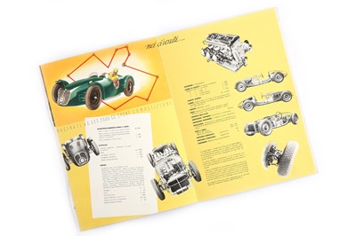 Lot 143 - A Rare and Early Maserati Sales Brochure