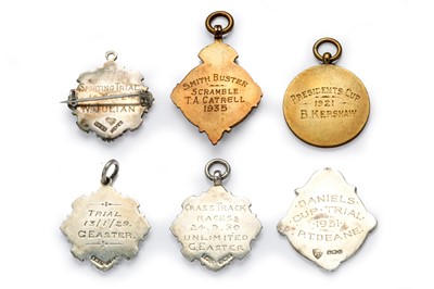 Lot 146 - Six Pre-War Enamelled Award Medallions