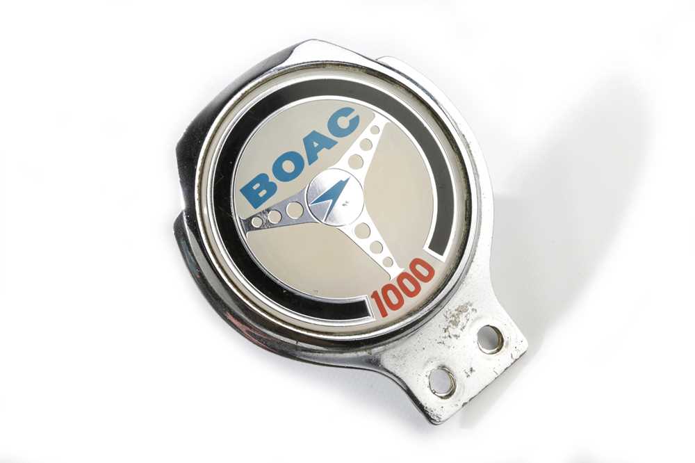 Lot 154 - BOAC 1000 Endurance Race Car Badge