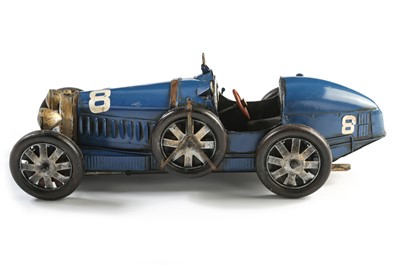 Lot 437 - A Metal Bugatti Type 35 Model Car