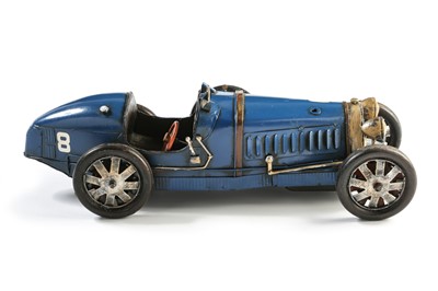 Lot 437 - A Metal Bugatti Type 35 Model Car