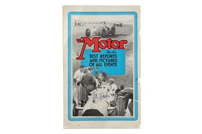 Lot 432 - 1950 British Grand Prix Souvenir Programme (Signed)