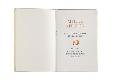 Lot 436 - Millie Miglia - An MG Publicity Brochure