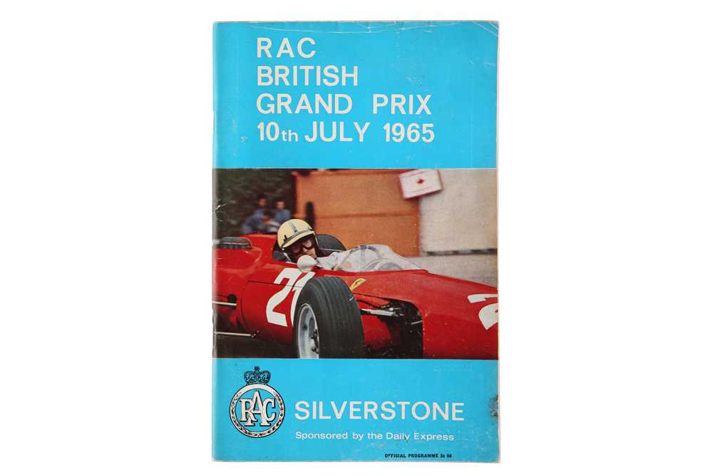 Lot 418 - 1965 British Grand Prix Programme (Signed)