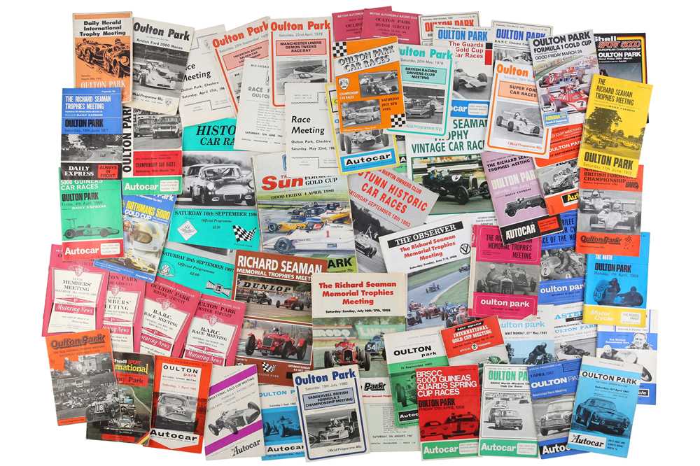 Lot 421 - Quantity of Oulton Park Race Programmes