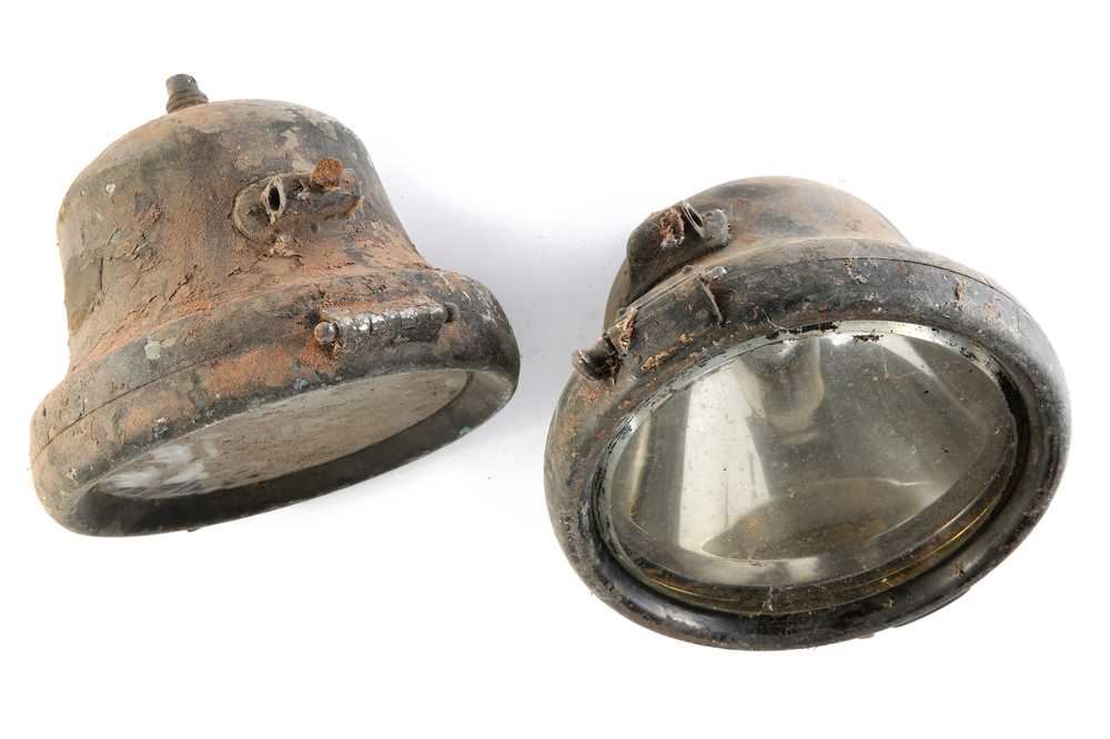 Lot 491 - A Pair of Stirrup-Mounted CAV 'Model G' Lamps