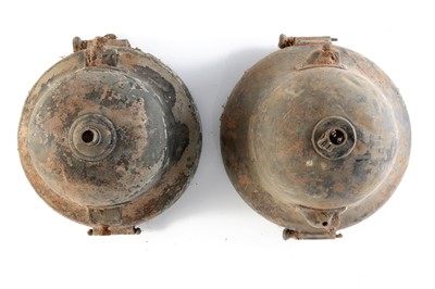 Lot 491 - A Pair of Stirrup-Mounted CAV 'Model G' Lamps