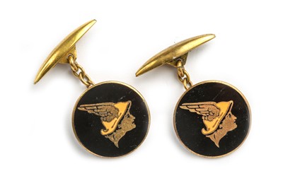 Lot 169 - A Boxed Pair of National Benzole Mixture Promotional Cufflinks