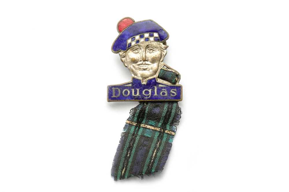 Lot 177 - An Early Douglas Motorcycles Advertising Lapel Badge