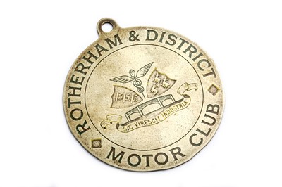 Lot 182 - An Early Rotherham & District Motor Club Badge