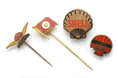 Lot 196 - Four Early Shell Oil Badges