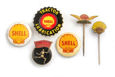 Lot 198 - Three Early Shell Oil Badges