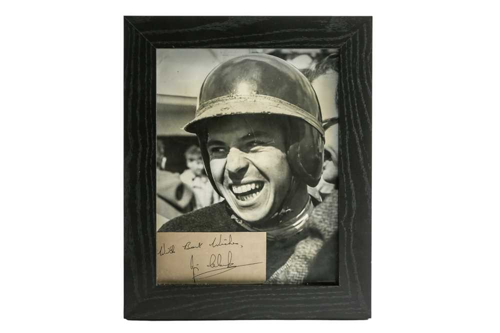 Lot 101 - A Rare Jim Clark Period Publicity Photograph and Autograph