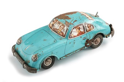 Lot 540 - A Rare Boxed Joustra Clockwork Porsche 356 Model Car