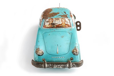 Lot 540 - A Rare Boxed Joustra Clockwork Porsche 356 Model Car