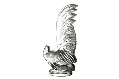 Lot 545 - Coq Nain Cockerel Glass Accessory Mascot by Rene Lalique