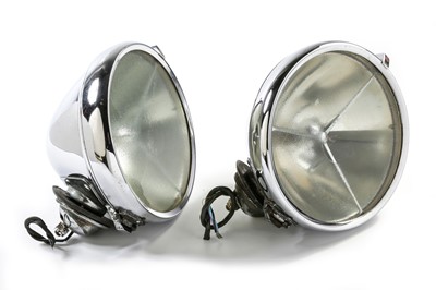 Lot 581 - A Pair of Lucas P100L Headlamps