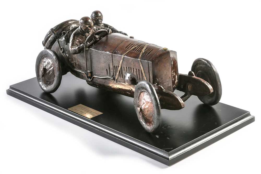 Lot 556 - A Large Bronze Mercedes 1500 'Targa Florio' Sculpture by Francois Chevalier