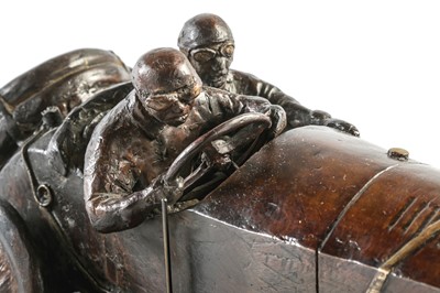 Lot 556 - A Large Bronze Mercedes 1500 'Targa Florio' Sculpture by Francois Chevalier