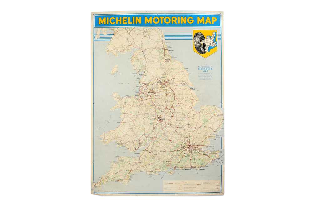 Lot 558 - A Michelin 'Motoring Map' Aluminium Advertising Sign, c1960s