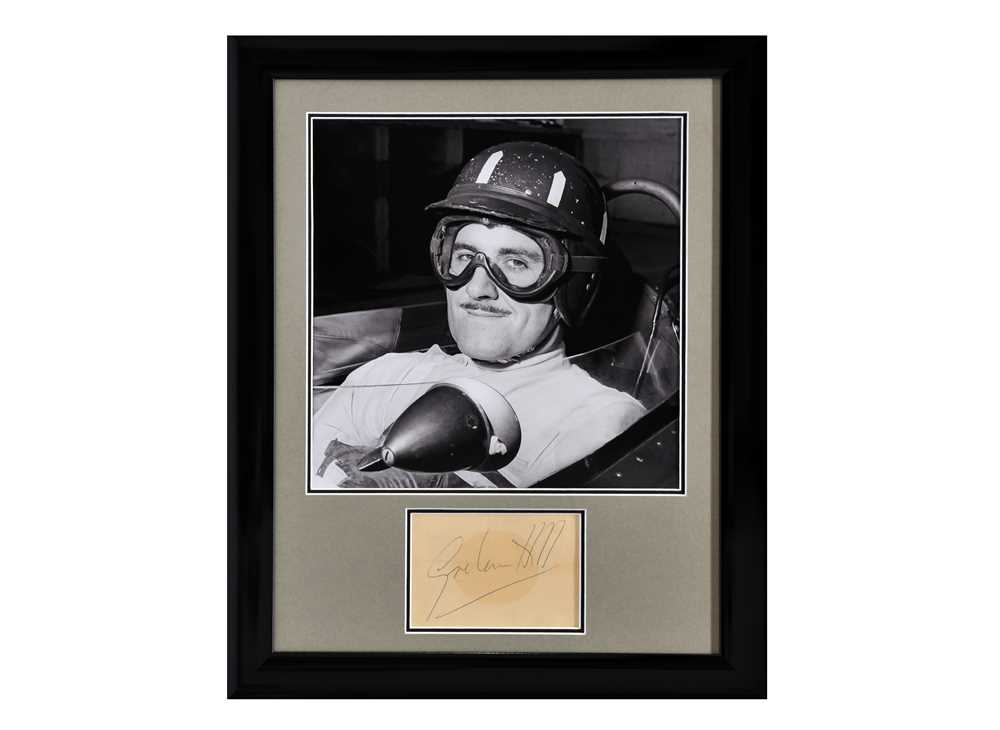 Lot 98 - Graham Hill Autograph Presentation (1929 - 1975)