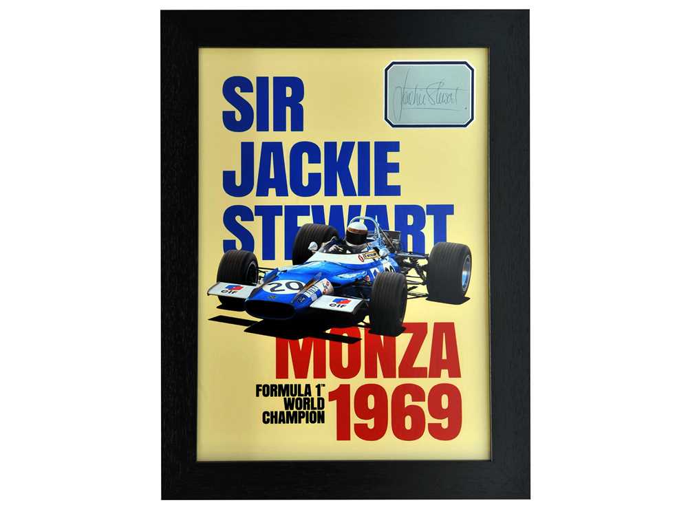 Lot 604 - Jackie Stewart Autograph Presentation (1939 - )