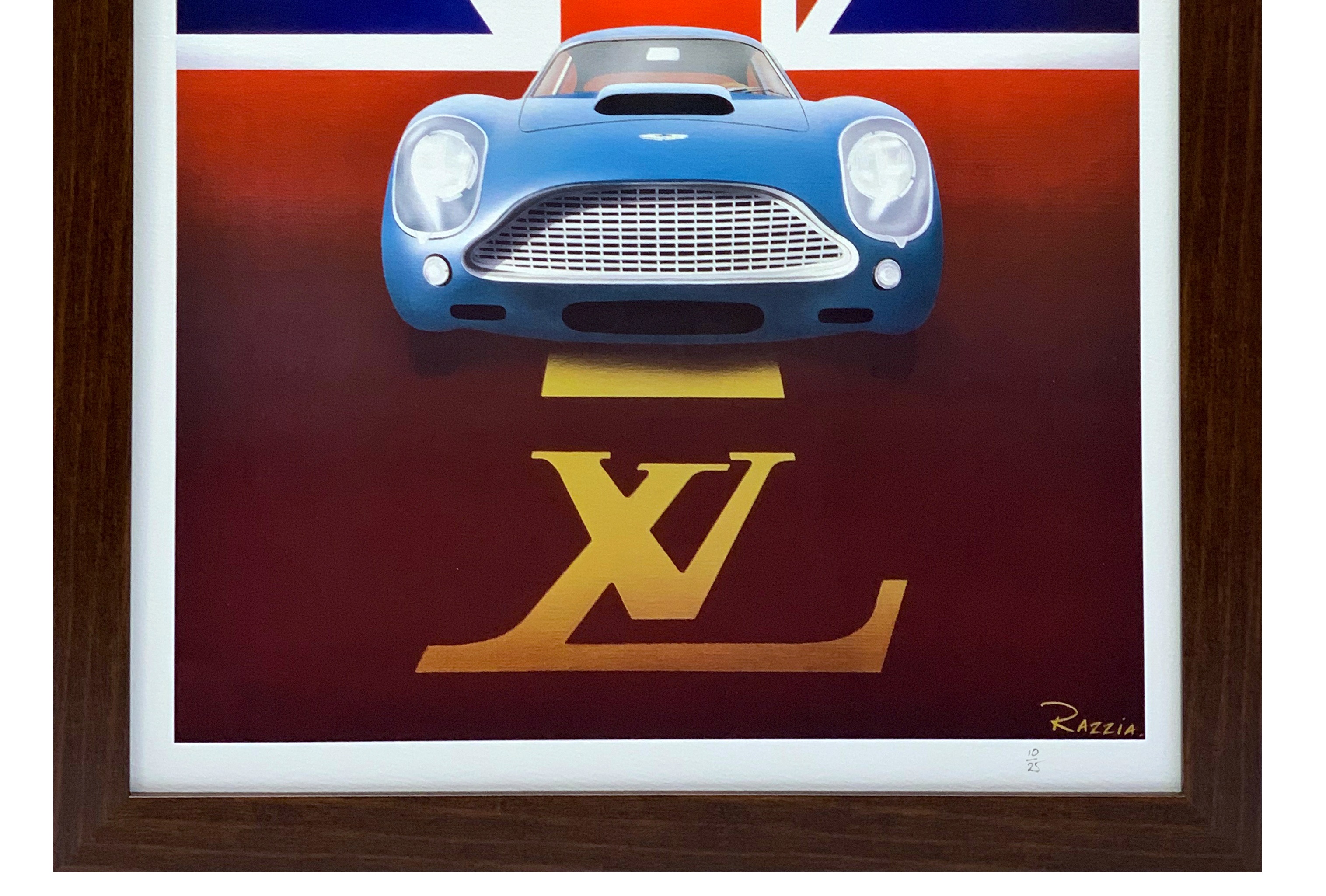 Bonhams Cars : A 2004 Louis Vuitton Classic poster featuring Aston Martin  DB4 GT Zagato