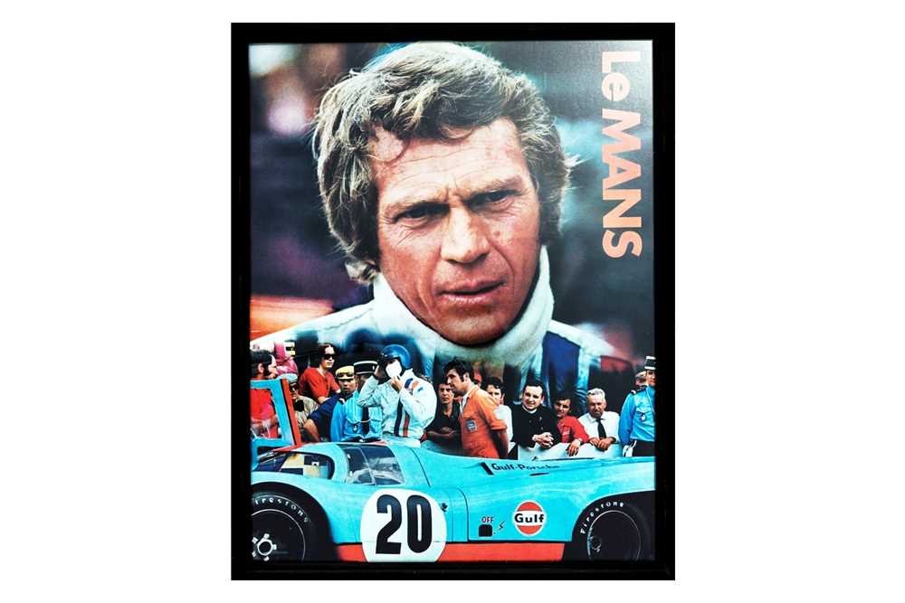 Lot 789 - Original Steve McQueen Le Mans 1971 Gulf Promo Poster