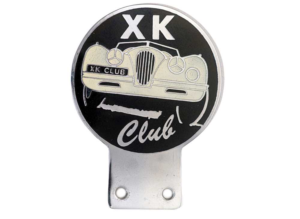Lot 795 - A High-Grade Car Badge for Members of Philip Porter’s XK Club.