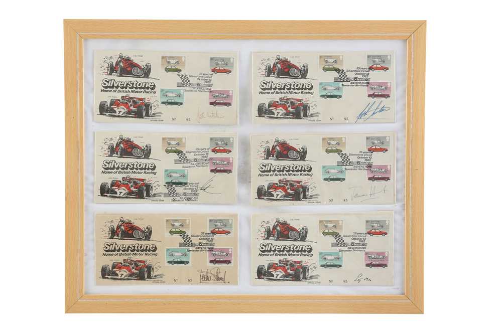 Lot 632 - A Framed Display of Autographed First Day Covers