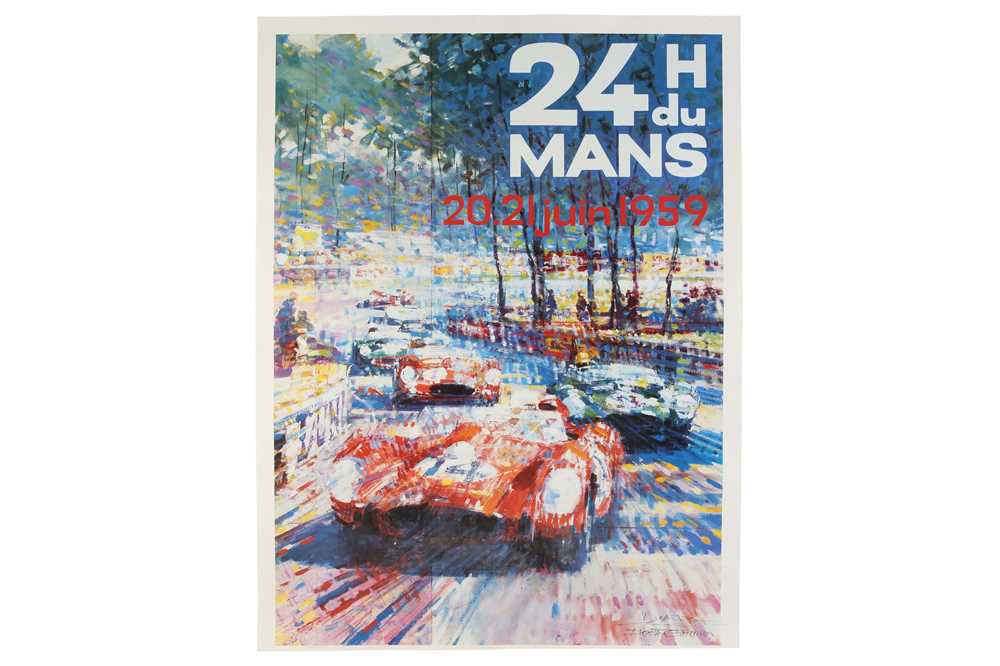 Lot 634 - Le Mans 1959 Artwork Poster by Dexter Brown (Signed)