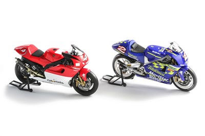 Lot 653 - Two Signed 1:12 Scale Motorcycle Models by Minichamps/Paul’s Model Art