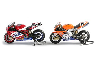 Lot 656 - Two 1:12 Scale Ducati Motorcycle Models by Minichamps/Paul’s Model Art