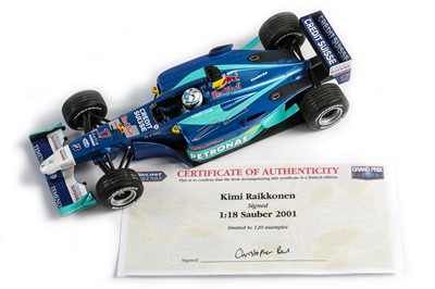 Lot 661 - Two Signed 1:18 Scale Formula One Models by Minichamps/Paul’s Model Art