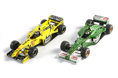 Lot 662 - Two Signed 1:18 Scale Formula One Models by Hot Wheels