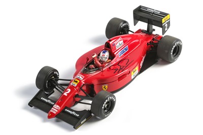 Lot 675 - Grand Prix Classics 1:18 Scale Ferrari 641-2 Model – Signed by Nigel Mansell