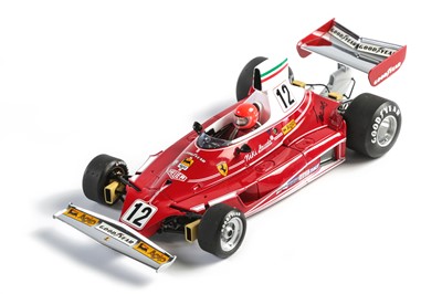 Lot 677 - Grand Prix Classics 1:18 Scale Ferrari 312T Model – Signed by Niki Lauda