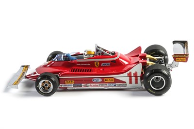 Lot 678 - Grand Prix Classics 1:18 Scale Ferrari 312T4 Model – Signed by Jody Scheckter
