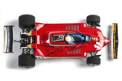Lot 678 - Grand Prix Classics 1:18 Scale Ferrari 312T4 Model – Signed by Jody Scheckter