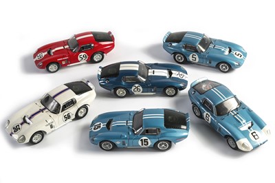 Lot 679 - An Unrepeatable Boxed Set of 1:18 Scale Shelby Cobra Daytona Coupe Models by Racing Legends