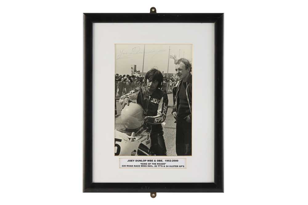 Lot 700 - Joey Dunlop Signed Photograph