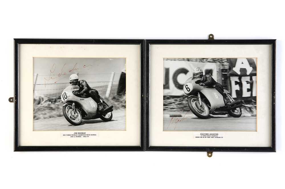 Lot 704 - Two Signed Motorcycle Racing Photographs