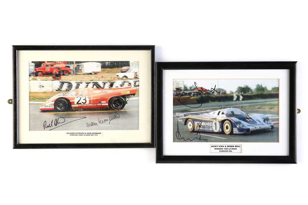 Lot 726 - Two Porsche at Le Mans Signed Photographic Prints