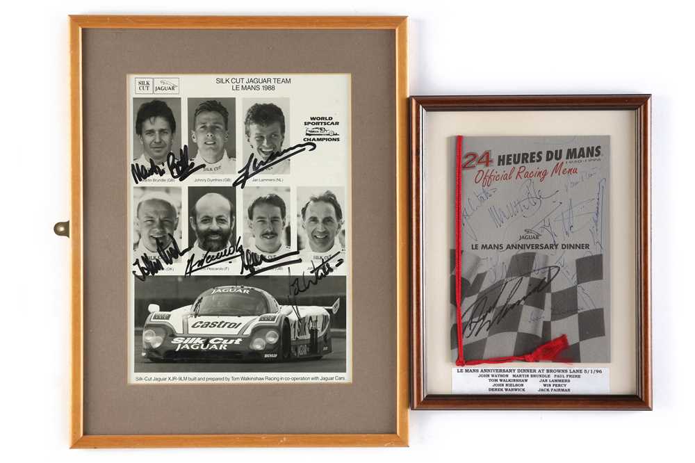 Lot 727 - Jaguar at Le Mans Signed Items