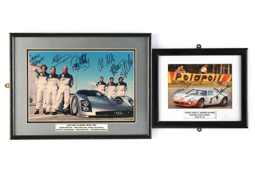 Lot 728 - Two Signed Le Mans Items