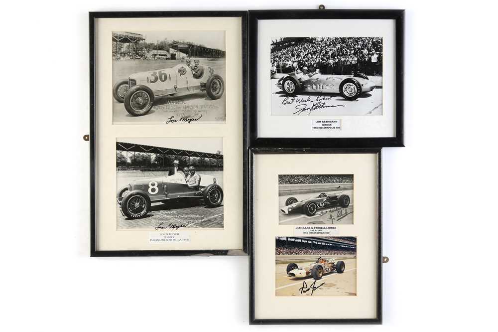 Lot 745 - Three Signed Large-Format Indianapolis Photograph Displays