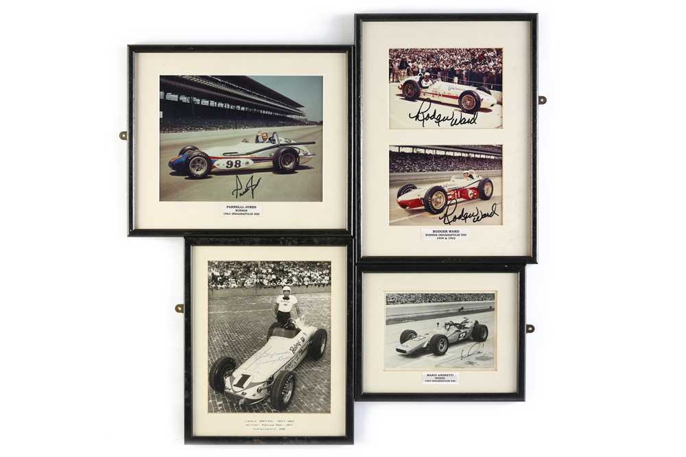 Lot 746 - Four Signed Indianapolis Photograph Displays