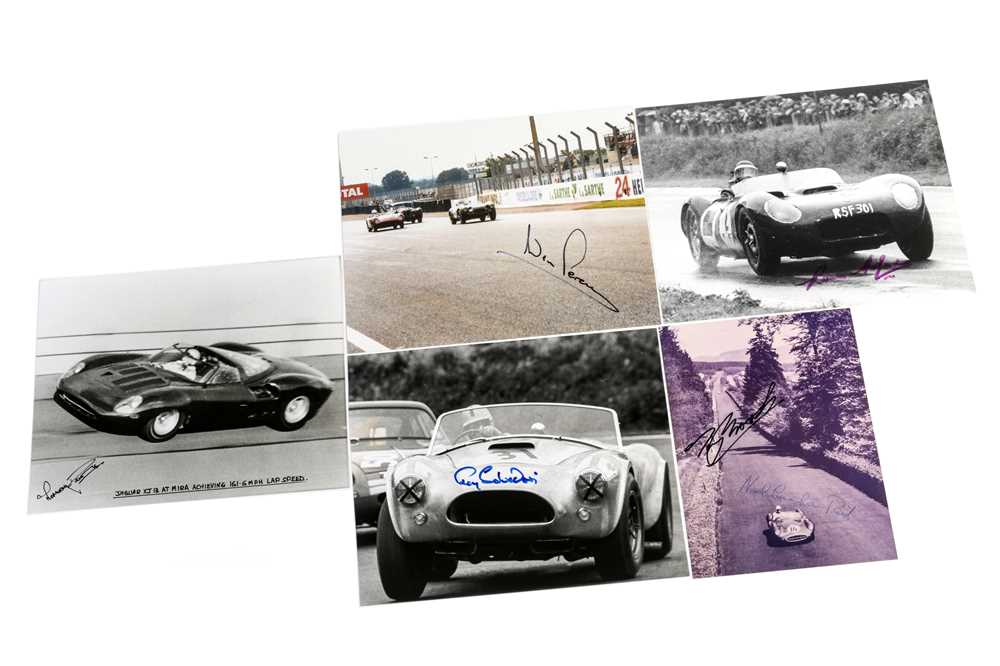 Lot 767 - Five Loose Signed Motor Racing Photographs