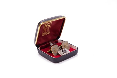 Lot 113 - Rolls Royce Cufflinks and Tie Pin