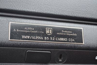 Lot 258 - 1997 BMW Alpina B3 3.2 Cabriolet